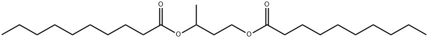 Decanoic acid, 1,1'-(1-methyl-1,3-propanediyl) ester Structure