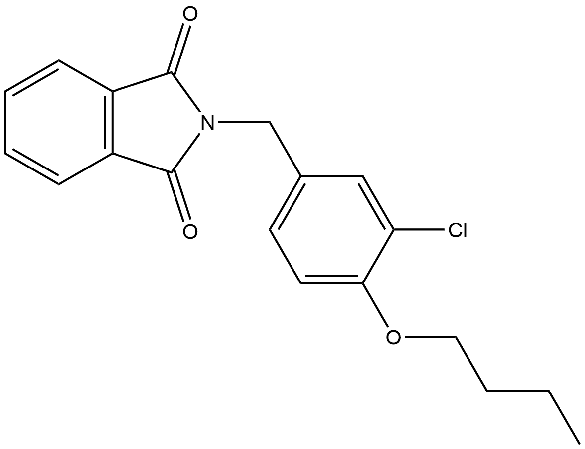 2-[(4-Butoxy-3-chlorophenyl)methyl]-1H-isoindole-1,3(2H)-dione 结构式