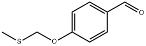 Benzaldehyde, 4-[(methylthio)methoxy]- Struktur