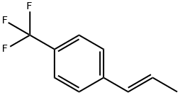 Benzene, 1-(1E)-1-propen-1-yl-4-(trifluoromethyl)- Struktur