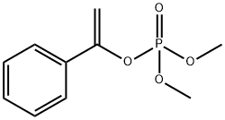 りん酸ジメチル=1-フェニルビニル 化学構造式