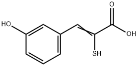 2-Propenoic acid, 3-(3-hydroxyphenyl)-2-mercapto- Struktur