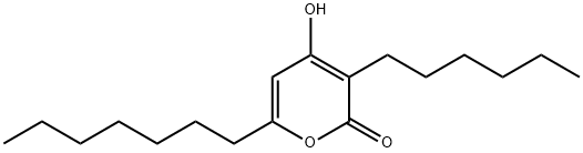 2H-Pyran-2-one, 6-heptyl-3-hexyl-4-hydroxy- 结构式