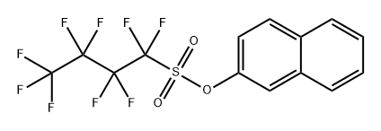 1-Butanesulfonic acid, 1,1,2,2,3,3,4,4,4-nonafluoro-, 2-naphthalenyl ester Struktur