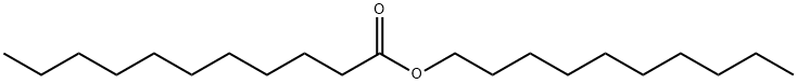 ウンデカン酸デシル 化学構造式