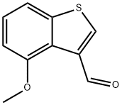 Benzo[b]thiophene-3-carboxaldehyde, 4-methoxy- 结构式