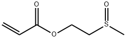 2-(メチルスルフィニル)エチルアクリラート 化学構造式