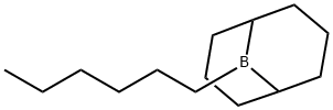 9-Borabicyclo[3.3.1]nonane, 9-hexyl- Structure