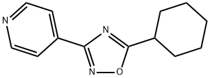 4-(5-环己基-1,2,4-噁二唑-3-基)吡啶 结构式