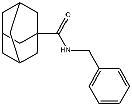 Tricyclo[3.3.1.13,7]decane-1-carboxamide, N-(phenylmethyl)- 结构式