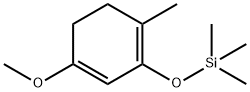 1,3-Cyclohexadiene, 4-methoxy-1-methyl-2-[(trimethylsilyl)oxy]- Struktur