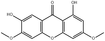 9H-Xanthen-9-one, 1,7-dihydroxy-3,6-dimethoxy- Struktur