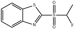 Benzothiazole, 2-[(1-fluoroethyl)sulfonyl]- Structure