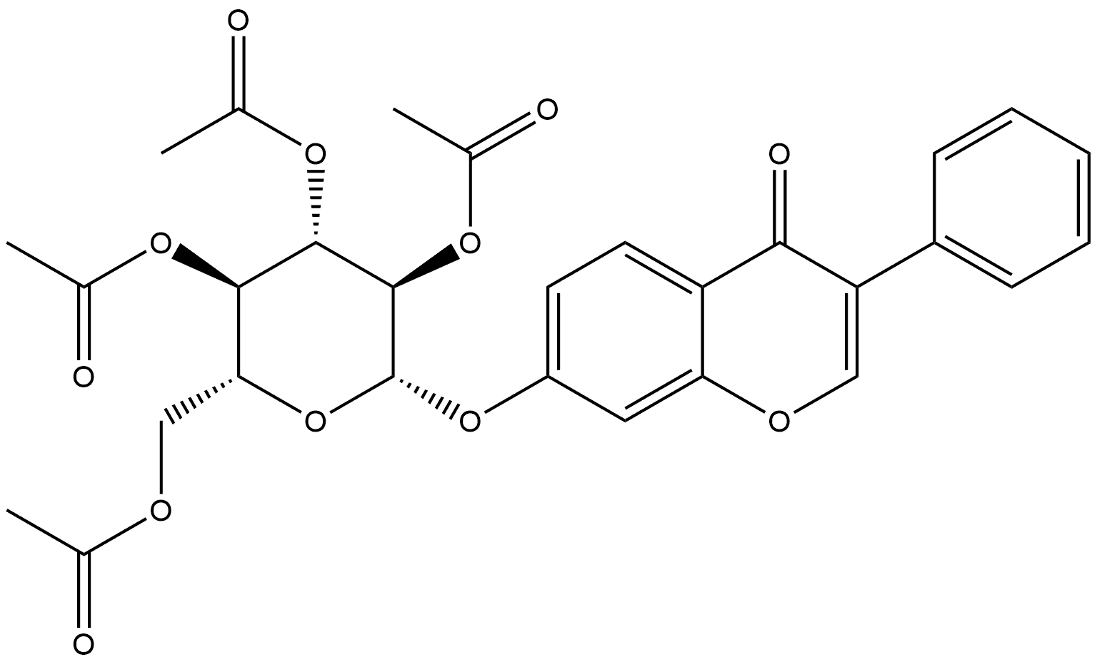 4H-1-Benzopyran-4-one, 3-phenyl-7-[(2,3,4,6-tetra-O-acetyl-β-D-glucopyranosyl)oxy]-