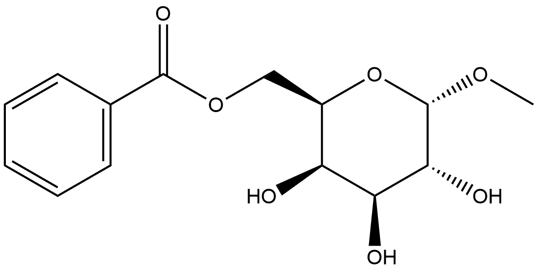 α-D-Galactopyranoside, methyl, 6-benzoate 结构式