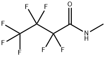 Butanamide, 2,2,3,3,4,4,4-heptafluoro-N-methyl- 化学構造式