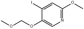Pyridine, 4-iodo-2-methoxy-5-(methoxymethoxy)- Structure