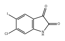 1H-Indole-2,3-dione, 6-chloro-5-iodo-,432518-41-7,结构式