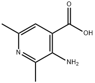 4-Pyridinecarboxylic acid, 3-amino-2,6-dimethyl- Struktur