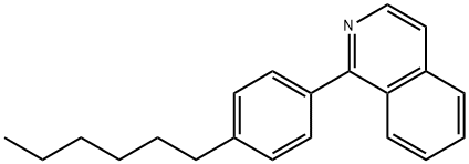 1-(4-己基苯基)-异喹啉,435278-09-4,结构式
