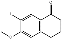 1(2H)-Naphthalenone, 3,4-dihydro-7-iodo-6-methoxy- 结构式