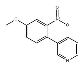 Pyridine, 3-(4-methoxy-2-nitrophenyl)- Structure