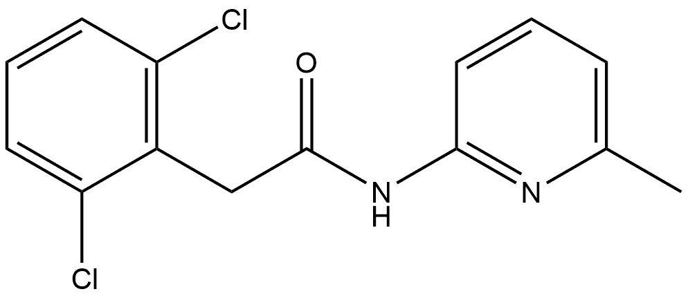 2,6-Dichloro-N-(6-methyl-2-pyridinyl)benzeneacetamide Struktur