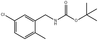 Tert-butyl 5-chloro-2-methylbenzylcarbamate 结构式