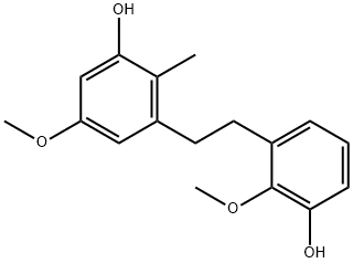 Phenol, 3-[2-(3-hydroxy-2-methoxyphenyl)ethyl]-5-methoxy-2-methyl- Structure