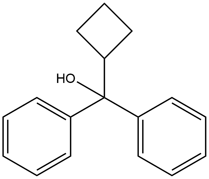 Benzenemethanol, α-cyclobutyl-α-phenyl- Struktur