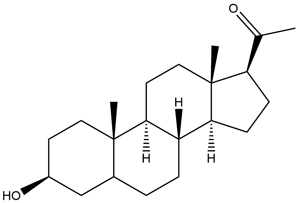 3β-Hydroxypregnan-20-one Struktur