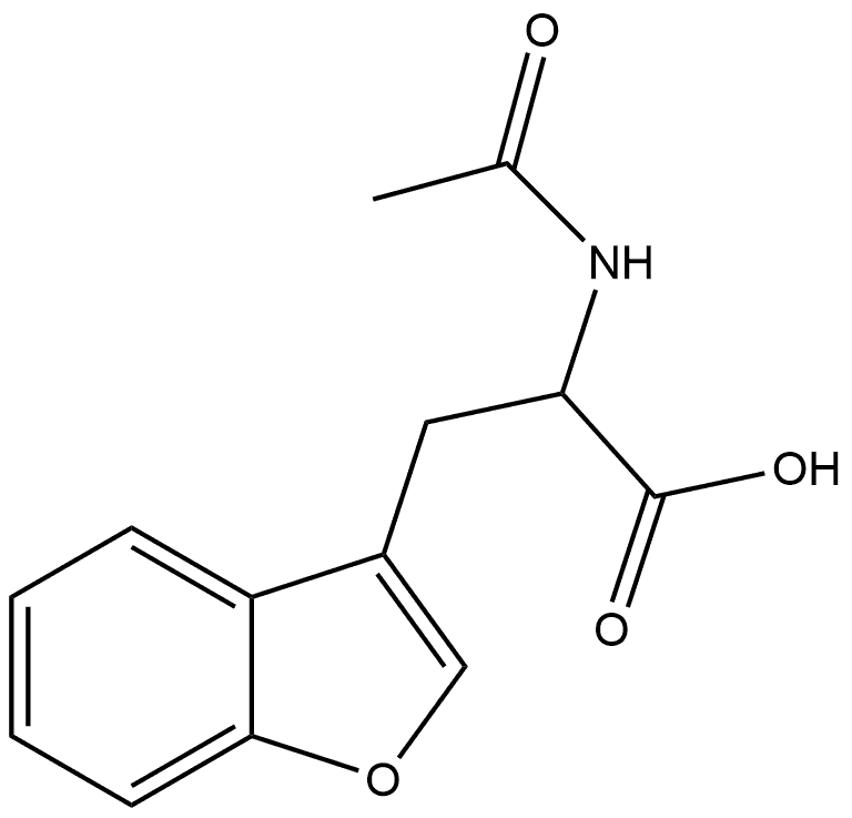 3-Benzofuranpropanoic acid, α-(acetylamino)- Structure