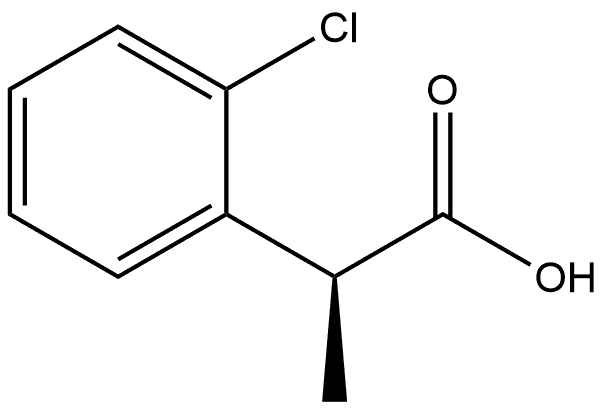 (S)-2-(2-氯苯基)丙酸, 442513-24-8, 结构式