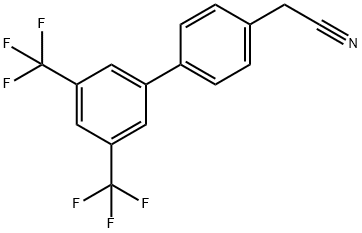 2-(3',5'-双(三氟甲基)-[1,1'-联苯]-4-基)乙腈,442514-48-9,结构式