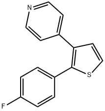 Pyridine, 4-[2-(4-fluorophenyl)-3-thienyl]- Struktur