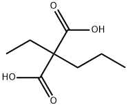 Propanedioic acid, 2-ethyl-2-propyl-, 4440-07-7, 结构式