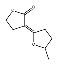 2(3H)-Furanone, 3-(dihydro-5-methyl-2(3H)-furanylidene)dihydro-, (3E)- Structure
