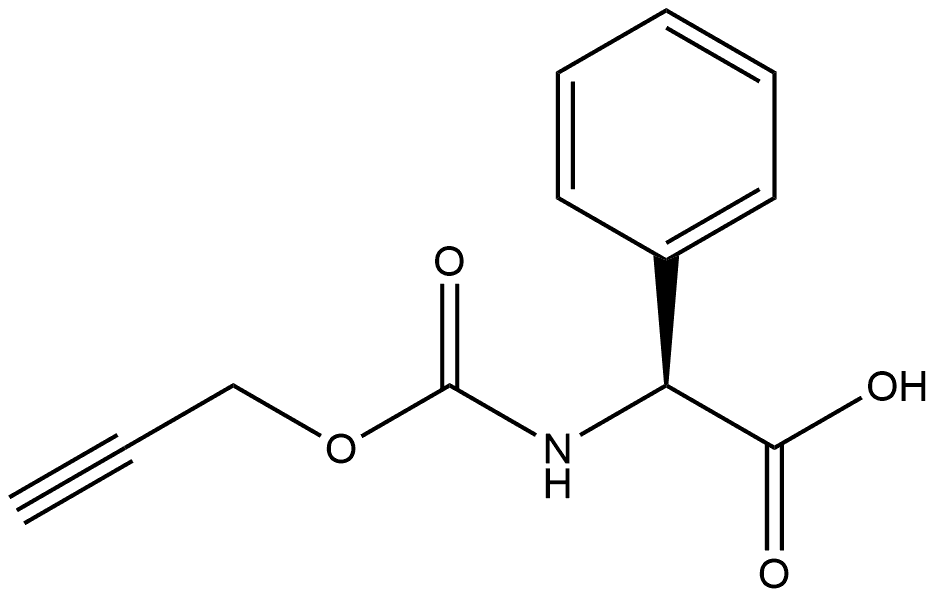 Benzeneacetic acid, α-[[(2-propyn-1-yloxy)carbonyl]amino]-, (αS)-
