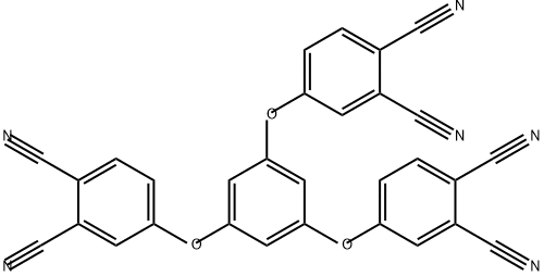 1,3,5-三(3,4-二氰基苯氧基)苯, 444717-57-1, 结构式