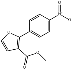 3-Furancarboxylic acid, 2-(4-nitrophenyl)-, methyl ester Structure