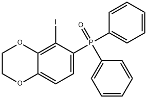Phosphine oxide, (2,3-dihydro-5-iodo-1,4-benzodioxin-6-yl)diphenyl- Struktur