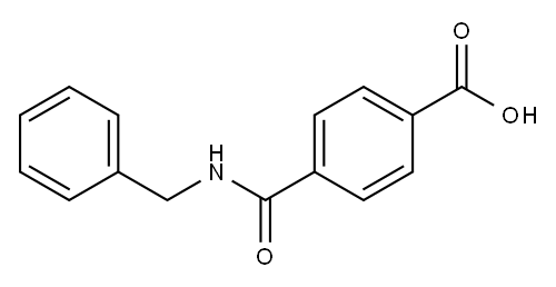 Benzoic acid, 4-[[(phenylmethyl)amino]carbonyl]- 化学構造式