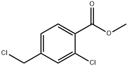 Benzoic acid, 2-chloro-4-(chloromethyl)-, methyl ester Structure
