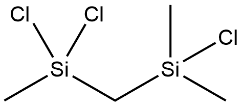 Silane, chloro[(dichloromethylsilyl)methyl]dimethyl- Structure