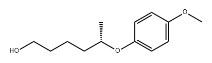 1-Hexanol, 5-(4-methoxyphenoxy)-, (5S)- 化学構造式