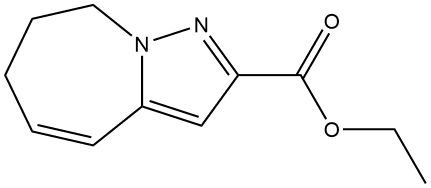 ethyl 7,8-dihydro-6H-pyrazolo[1,5-a]azepine-2-carboxylate 结构式