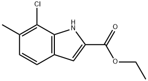 ethyl 7-chloro-6-methyl-1H-indole-2-carboxylate Struktur