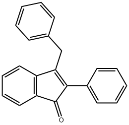 1H-Inden-1-one, 2-phenyl-3-(phenylmethyl)- Struktur
