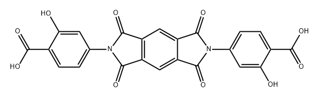 Salicylic acid, 4,4'-(5,7-dihydro-1,3,5,7-tetraoxobenzo[1,2-c:4,5-c']dipyrrole-2,6(1H,3H)-diyl)di- (7CI,8CI),4623-33-0,结构式