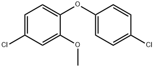 Benzene, 4-chloro-1-(4-chlorophenoxy)-2-methoxy- Struktur